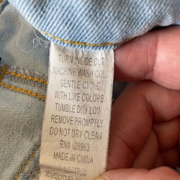 Indigo Rein cut off high rise Jeans  Shorts Distressed size 11/29 - Picture 6 of 6